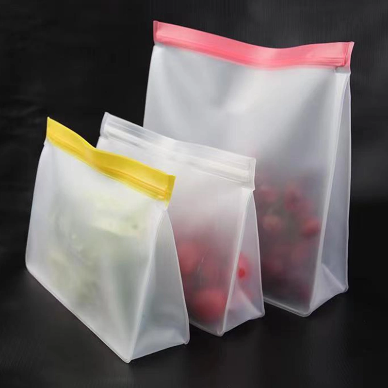 Reusable Storage Bags, BPA Free Gallon Ziplock Bags Reusable Snack Bags Sandwich Bags, Food Grade PEVA, Leakproof Bags