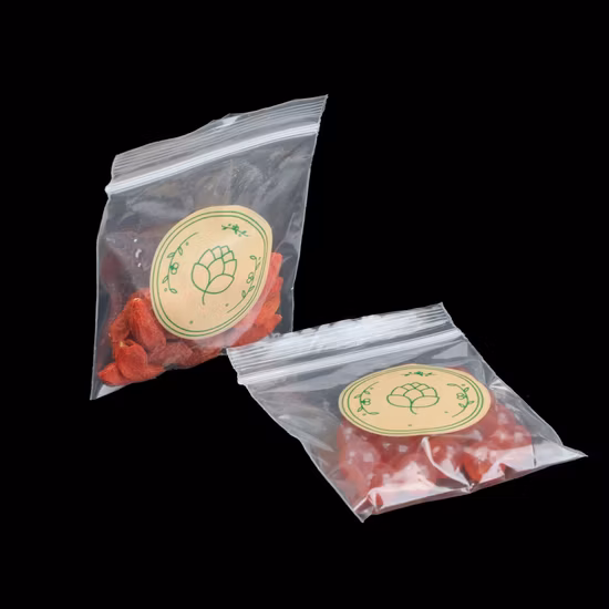 Impression personnalisée biodégradable compostable PLA amidon de maïs CPE EVA givré sac en plastique à glissière