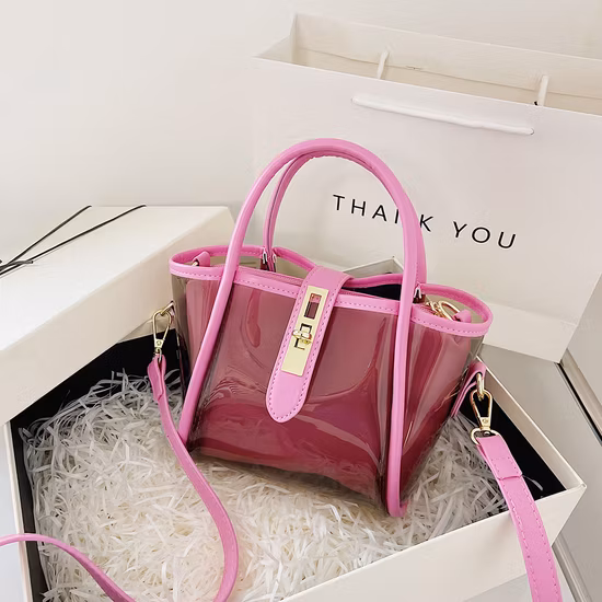 Sac à main en gelée de PVC transparent féminin de style européen