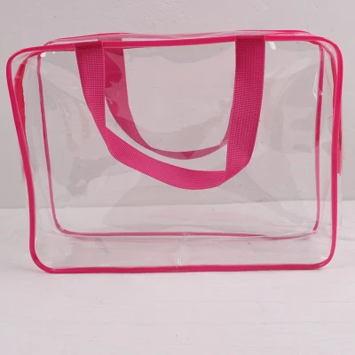 Trousse de maquillage en PVC transparent durable