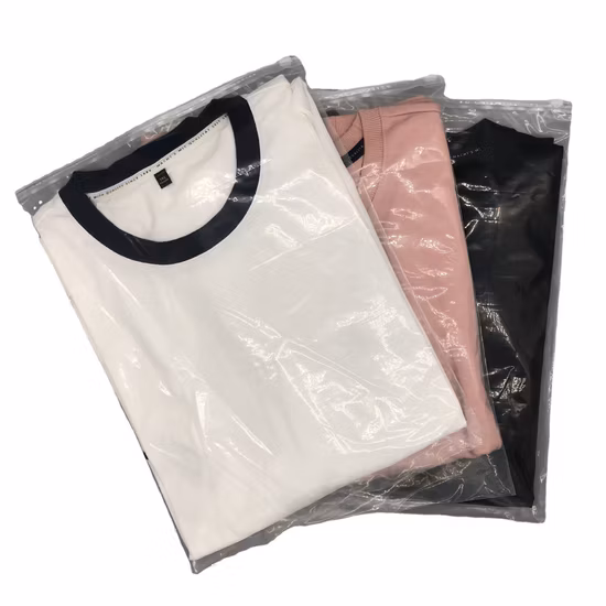 Vêtements / Cosmétiques Emballage en plastique Sacs PP PEVA / OPP / CPE / Chaussures Pvf Stock de stockage de chemises Sacs auto-scellants à chaud