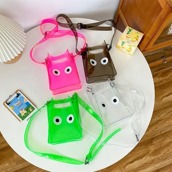 Sac à main imperméable à l'eau de l'épaule des femmes en PVC personnalisé pour les sacs à bandoulière transparents de mode de voyage